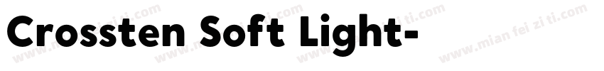 Crossten Soft Light字体转换
